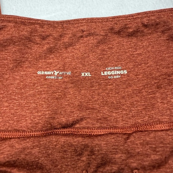 Old Navy Active Size XXL Rust Red Leggings - Picture 2 of 4
